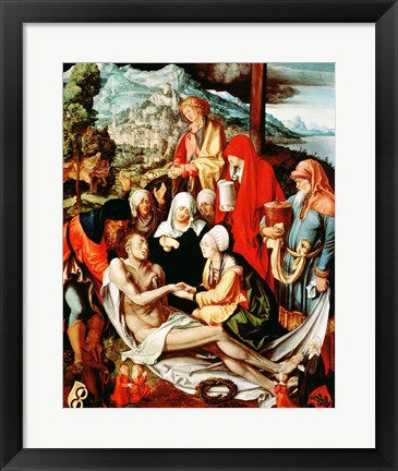 Framed Lamentation for Christ Print