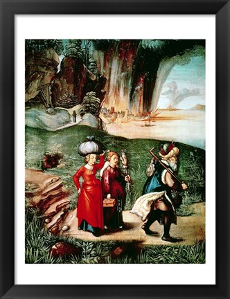 Framed Lot and his Daughters Print