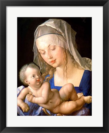 Framed Virgin and child holding a half-eaten pear, 1512 Print