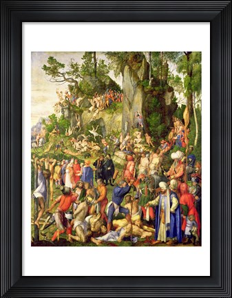 Framed Martyrdom of the Ten Thousand, 1508 Print