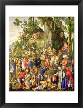 Framed Martyrdom of the Ten Thousand, 1508 Print