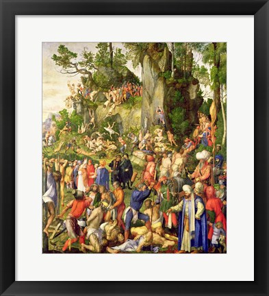 Framed Martyrdom of the Ten Thousand, 1508 Print