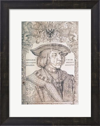 Framed Maximilian I, Emperor of Germany Print