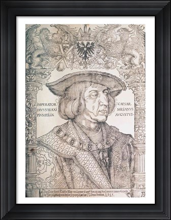 Framed Maximilian I, Emperor of Germany Print