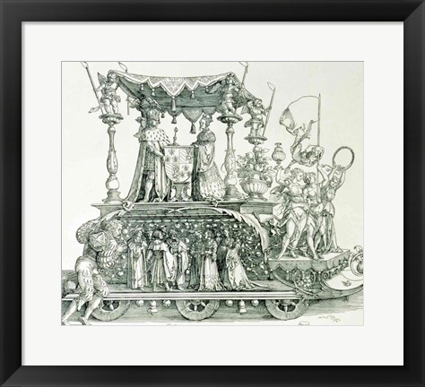 Framed Burgundian Marriage Print