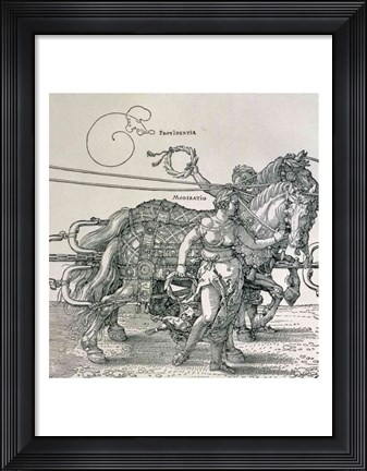 Framed Triumphal Chariot of Emperor Maximilian I of Germany: detail Print