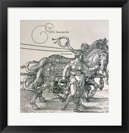 Framed Triumphal Chariot of Emperor Maximilian I of Germany: detail Print