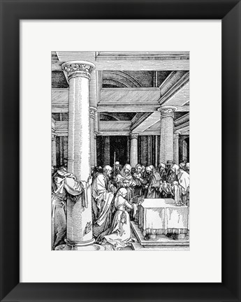 Framed Presentation in the Temple Print
