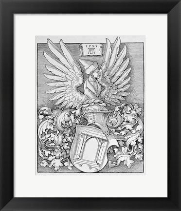 Framed Coat of Arms of the Durer Family Print