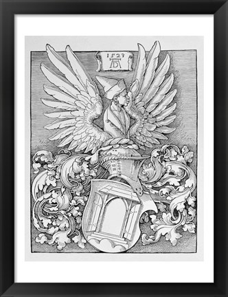 Framed Coat of Arms of the Durer Family Print