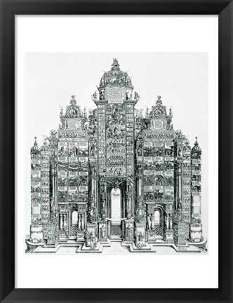 Framed Triumphal Arch of Emperor Maximilian I of Germany Print