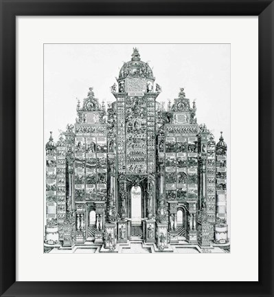 Framed Triumphal Arch of Emperor Maximilian I of Germany Print