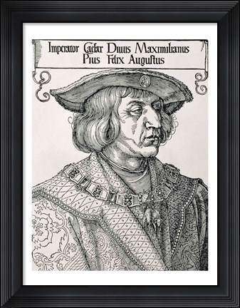 Framed Emperor Maximilian I of Germany Print