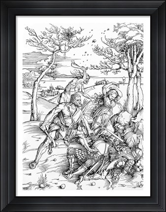 Framed Hercules Killing the Molionides Print