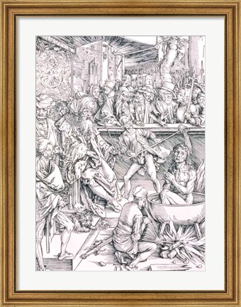 Framed Torture of St. John the Evangelist Print
