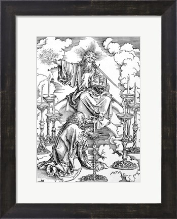 Framed Vision of The Seven Candlesticks from the &#39;Apocalypse&#39; Print