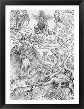 Framed Apocalyptical scene, from the &#39;Apocalypse&#39; Print