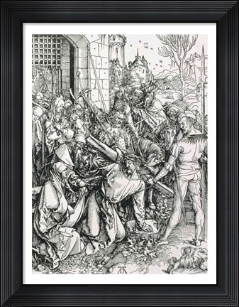 Framed Bearing of the Cross from the &#39;Great Passion&#39; Print