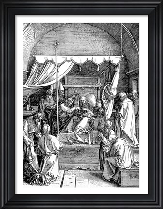 Framed Death of the Virgin from the &#39;Life of the Virgin&#39; Print