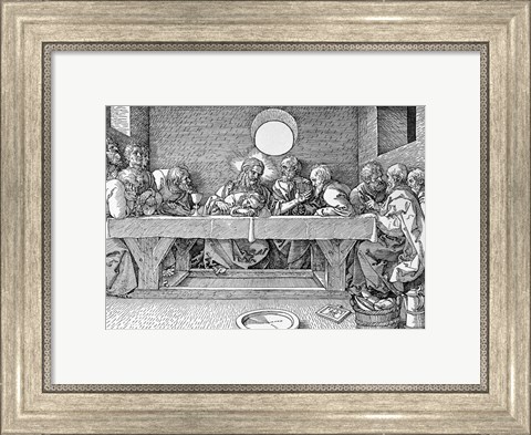 Framed Last Supper, pub. 1523 Print