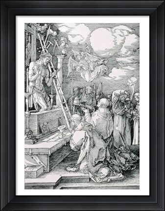 Framed Mass of St. Gregory: Christ appearing as the Man of Sorrows Print