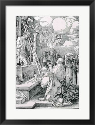Framed Mass of St. Gregory: Christ appearing as the Man of Sorrows Print
