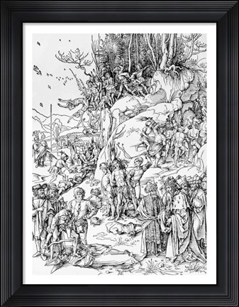 Framed Martyrdom of the Ten Thousand Christians on Mt. Ararat Print