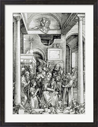 Framed Virgin and Child with Saints Print