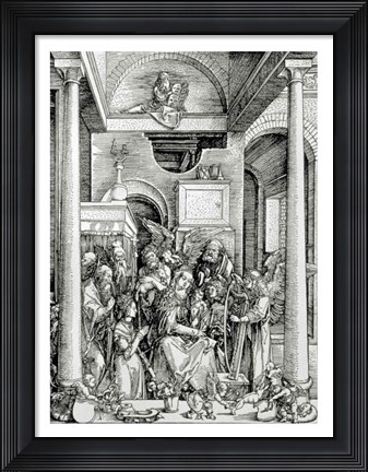 Framed Virgin and Child with Saints Print