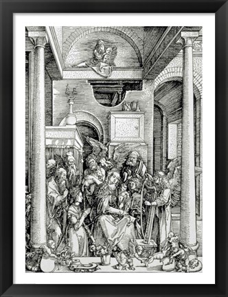 Framed Virgin and Child with Saints Print