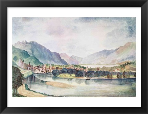 Framed View of Trente, 1494 Print