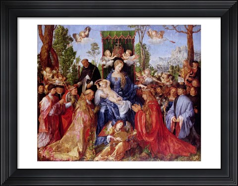 Framed Festival of the Rosary, 1506 Print
