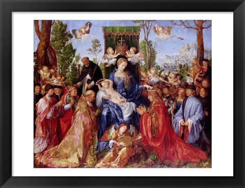 Framed Festival of the Rosary, 1506 Print