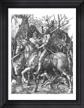 Framed Knight, Death and the Devil, 1513 Print