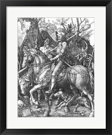 Framed Knight, Death and the Devil, 1513 Print