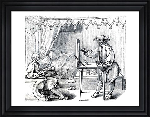 Framed Instruments of Mathematical Precision for Executing Portraits Print