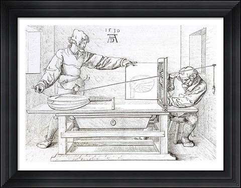 Framed Instrument of Mathematical Precision for Designing Objects in Perspective Print