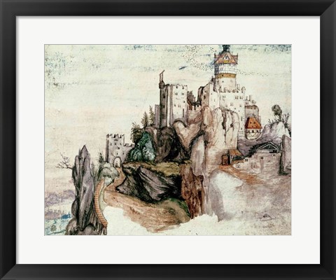 Framed Fortified Castle Print