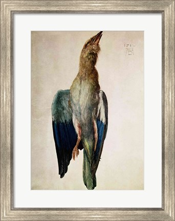 Framed Blue Crow, 1512 Print