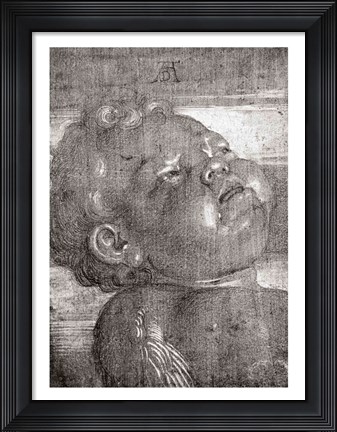 Framed Cherubim Crying, 1521 Print