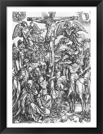 Framed Christ on the cross Print