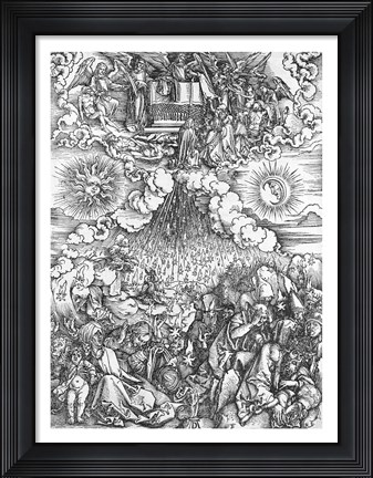 Framed Scene from the Apocalypse, The Opening of the Fifth and Sixth Seals Print