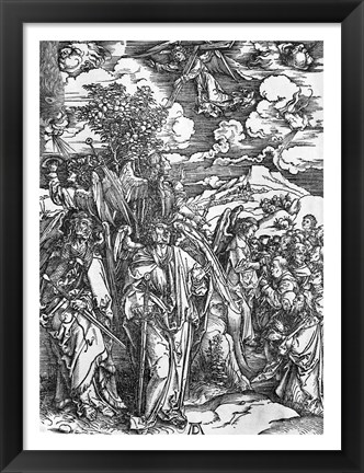 Framed Scene from the Apocalypse, The Four Angels holding the winds Print