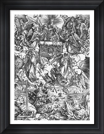 Framed Scene from the Apocalypse, The Opening of the Seventh Seal Print