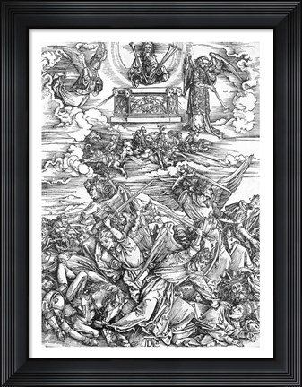 Framed Scene from the Apocalypse, The Four Vengeful Angels Print