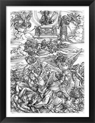 Framed Scene from the Apocalypse, The Four Vengeful Angels Print