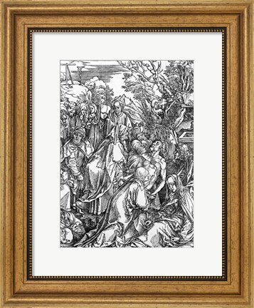Framed entombment of Christ, from &#39;The Great Passion&#39; Print