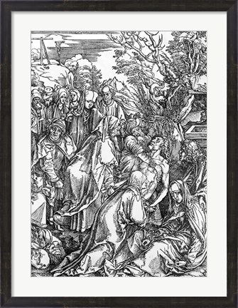 Framed entombment of Christ, from &#39;The Great Passion&#39; Print