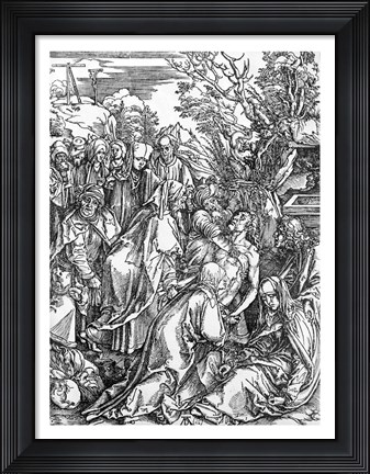 Framed entombment of Christ, from &#39;The Great Passion&#39; Print