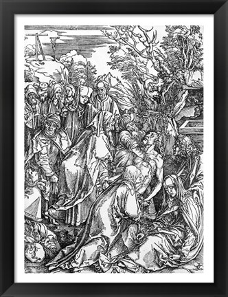 Framed entombment of Christ, from &#39;The Great Passion&#39; Print